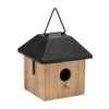 Wooden Birdhouse - 7.75" - Brown and Black