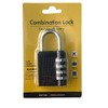 Padlock 4 Digit Combination Lock Security Home - Black