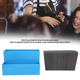 Niiyen Professional Salon Shear Holder Rack, Salon Hairdressing Combs Clips Box Scissors Storage Box Organizer Case Barber Accessories, for Hair Stylist Office Home(Blue)