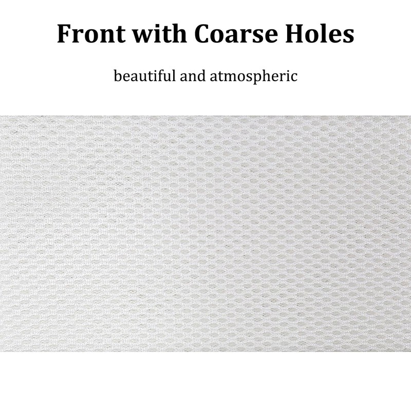Speaker Grill Cloth，55"x20" Professional-Grade White Mesh Cover Fabric for Home/Stage