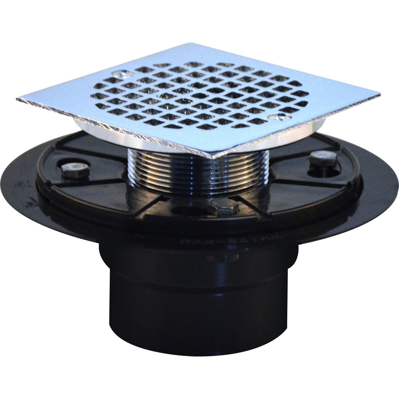 4" Shower Drain with Copper Strainer Top Chroming or 2"
