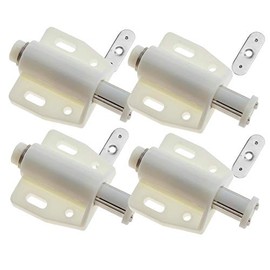 The Lord of the Tools Magnetic Door Catch Push to Open Door Latch Soft Close Damper for Cabinet Drawer Push Opener 4 Sets