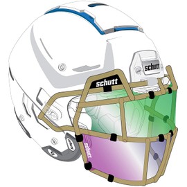 Schutt Splash Shield for Football Helmet Facemask - Improves Hygiene and Protects from Coughs, Sneezes, Spit and Sweat - Clear Non-Tinted for Easy Visibility