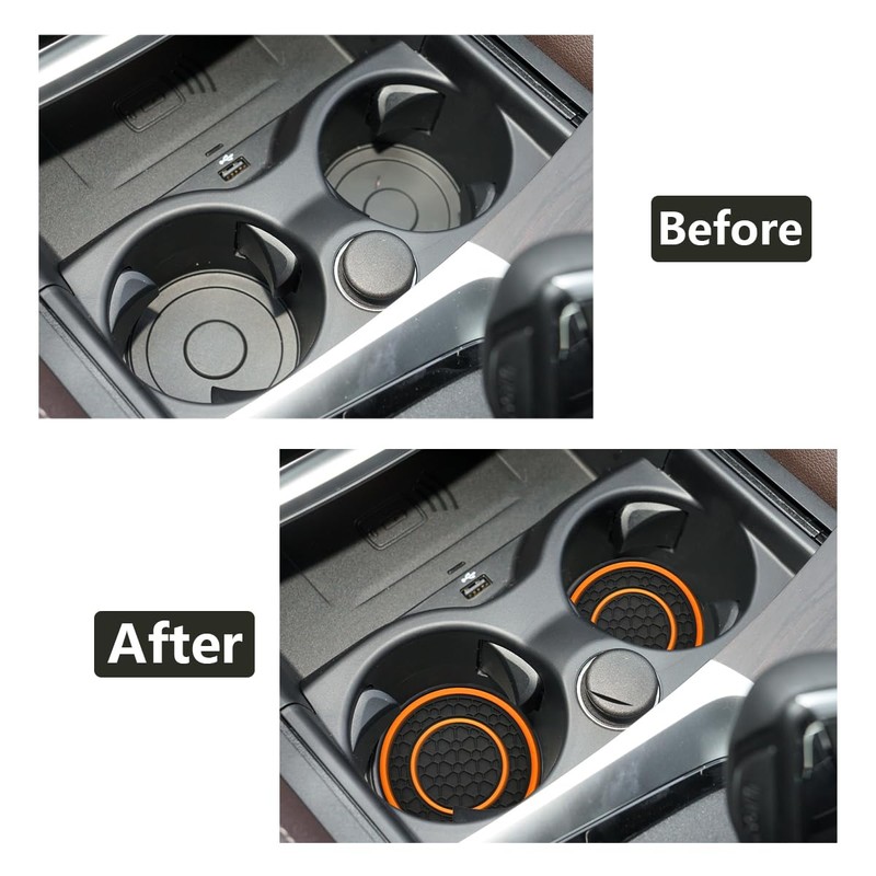 JUNAHAA Car Cup Coaster Universal Automotive Waterproof Non-Slip Cup Holders