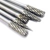 Gasea 20pcs 3mm 1/8" Shank Double Cut Head Tungsten Carbide