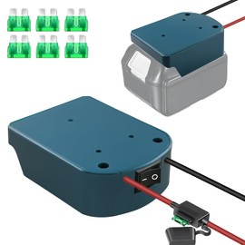 2Packs Power Wheel Adapter for Makita 18V Battery Adapter 18V Power Wheels Battery Converter with Switch & Fuses & Wire Terminals, 14AWG Wire,Power Connector for DIY Rc Car Toys, Robotics and Rc Truck