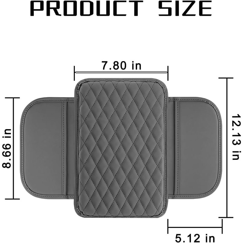 Car Centre Console Cover with Side Pocket, 1Pc Car Center