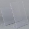 Acrylic Frame Notice Board Holder PVC Transparent Showcase A4 Landscape 5ea