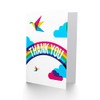 Wee Blue Coo Thank You Rainbow Origami Birds Sealed Greeting