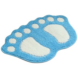 G-Like Bathroom Rug Door Doormat Bath Mat - Cute Paw Feet Toilet Bath Shower Non-Slip Mat Water Absorbent Quick Drying Washable Durable Carpet - 40 cm x 60 cm
