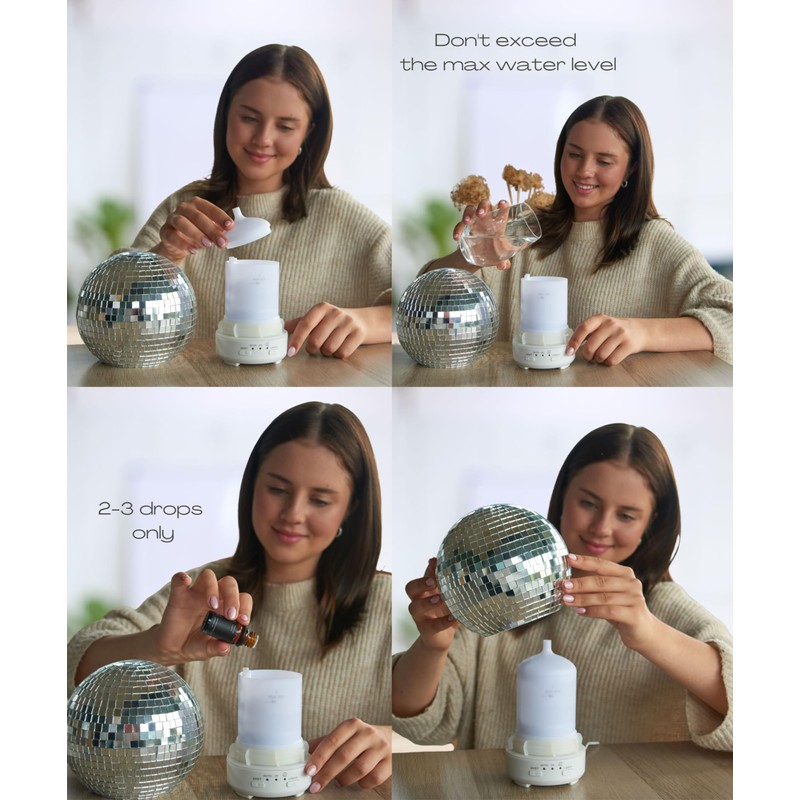 Mirror Ball Diffuser – Cute Essential Oil Diffuser and Humidifier