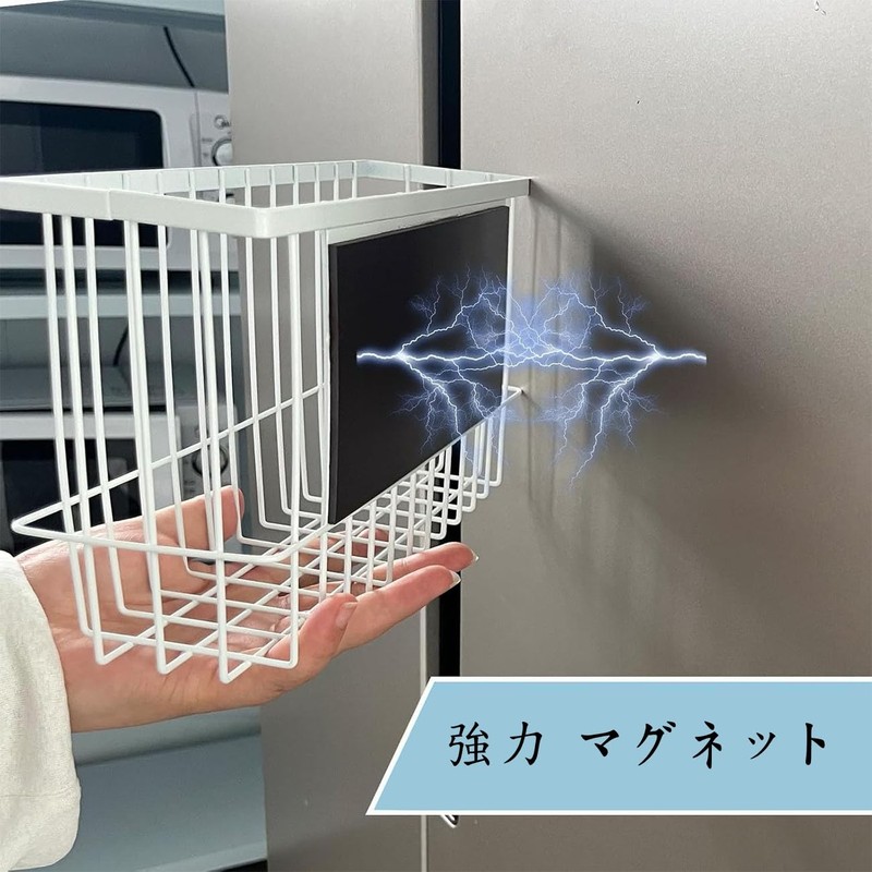 QINGQIU ラップホルダー マグネット おしゃれ ラップスタンド 磁石 冷蔵庫 アルミホイル収納 ラップ収納 キッチン