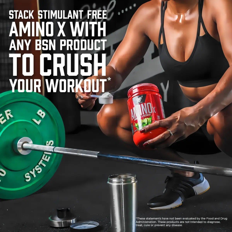 Suplemento Polvo Bsn Endurance And Recovery Aminoácidos Aminox Sabor Frambuesa