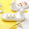 Cute duck spoon rest bowl set (2 types), 01. Duck