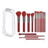 BS-Mall Juego De 15 Brochas De Maquillaje Rojo