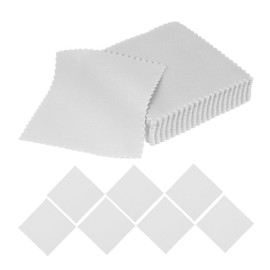 Operitacx 100 Cleaning Cloths Polishing Cloth Diamond Cleaning Cloths Jewellery Cloth Brass Cleaning Cloths Jewellery Cleaning Cloth for Glasses Suede