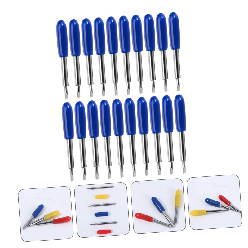 DOITOOL 50pcs Vinyl Plotter Blades Replacement Cutting Tool for Precision