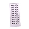 Baluue 10pairs Dense False Eyelashes for Women Reusable Makeup Fake