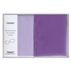 Toray Toray Reversible Cloth PM59 M/L (Mauve x Lavender) 9.4 x 9.4 inches (24 x 24 cm) Glasses Wipes