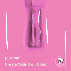 JODSONE 10ml Gel Nail Polish Pink Gel Polish Light Pink Nail Polish Gel Bright Pink High Gloss Soak Off U V Gel Nail Manicure Salon DIY at Home