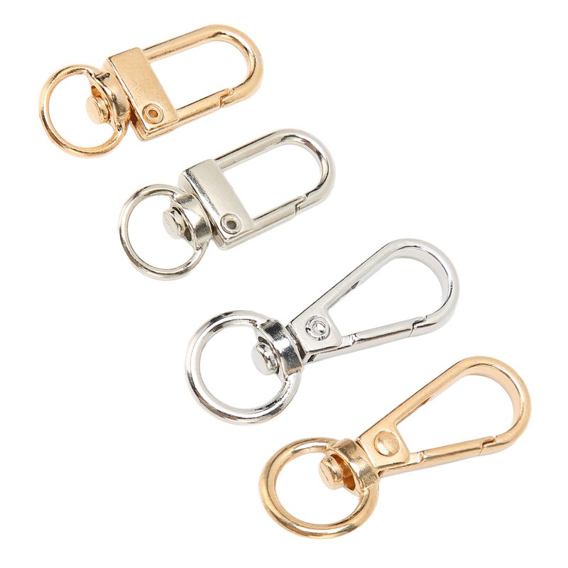 40Pcs Lobster Claw Clasps Zinc Alloy Gold Silver Color Glossy