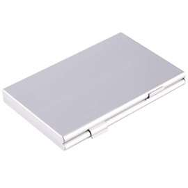 Acouto Aluminio Tarjetas de memoria SD portátiles Caja de almacenamiento Caja Protector Fácil de llevar