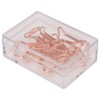 100pcs Shaped Paper Clips Electroplating Rose Gold Series Metal Portable