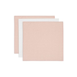 Jollein Musselin Tuch Baby - Twinkling, Wild Rose - 3er Pack - 70x70cm - 100% Baumwolle - Spucktücher Baby - OEKO-TEX Zertifiziert