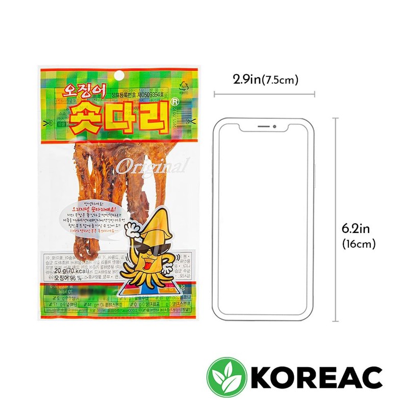 KOREAC_ Korean Food Korea Dried Squid Legs [20g * 5ea]