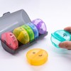 Sukuos 7-Day 2x Pill Organizer, Large Daily Pill Cases for