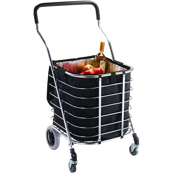 HOMZ Premium Tote Cart Bundle Buggy Liner, Aluminum
