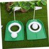 Mikinona 2pcs Golf Putting Cups with Flags Indoor Golf Practice