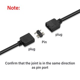 GINTOOYUN 2 PCS ARGB Splitter Cable 5V 3 Pin Addressable RGB Splitter Cable 3-Pin to SM 3Pin Male Adapter Cable for PC Led Strip,5V ARGB Fan,Computer Chassis（11.8Inch） (Style 1)