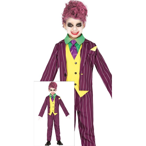 FIESTAS GUIRCA Crazy Clown costume for boys 5-6 Years