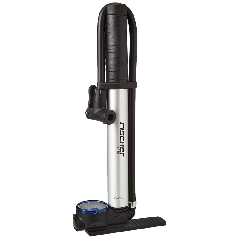 FISCHER Mini Floor Pump 2-in-1, Mini Pump and Floor Pump