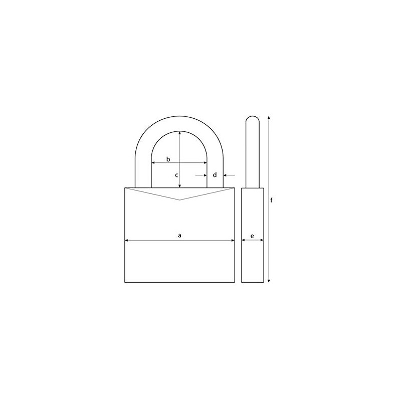 ABUS 80ti/40HB40 40 x 40mm Titalium Padlock with Long Shackle