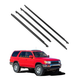 Window Trim Seal, Compatible with 1996-2002 Toyota 4Runner 4-Door, Window Molding Weather Stripping Belt Set, 68161-35010, 68162-35010, 68163-35010, 68164-35010, Door Weatherstrip Rubber Moulding 4PCS