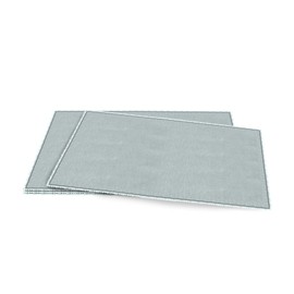SARO LIFESTYLE 13009.BG1420B Graciella Collection Linen Stone Washed Placemats (Set of 4) 14" x 20" Blue-Grey