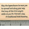 Irish Blessing Rubber Stamp, St. Patrick's Day Series