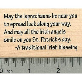 Irish Blessing Rubber Stamp, St. Patrick's Day Series