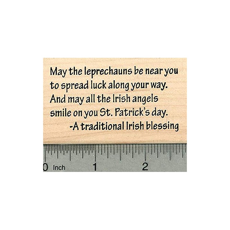 Irish Blessing Rubber Stamp, St. Patrick's Day Series