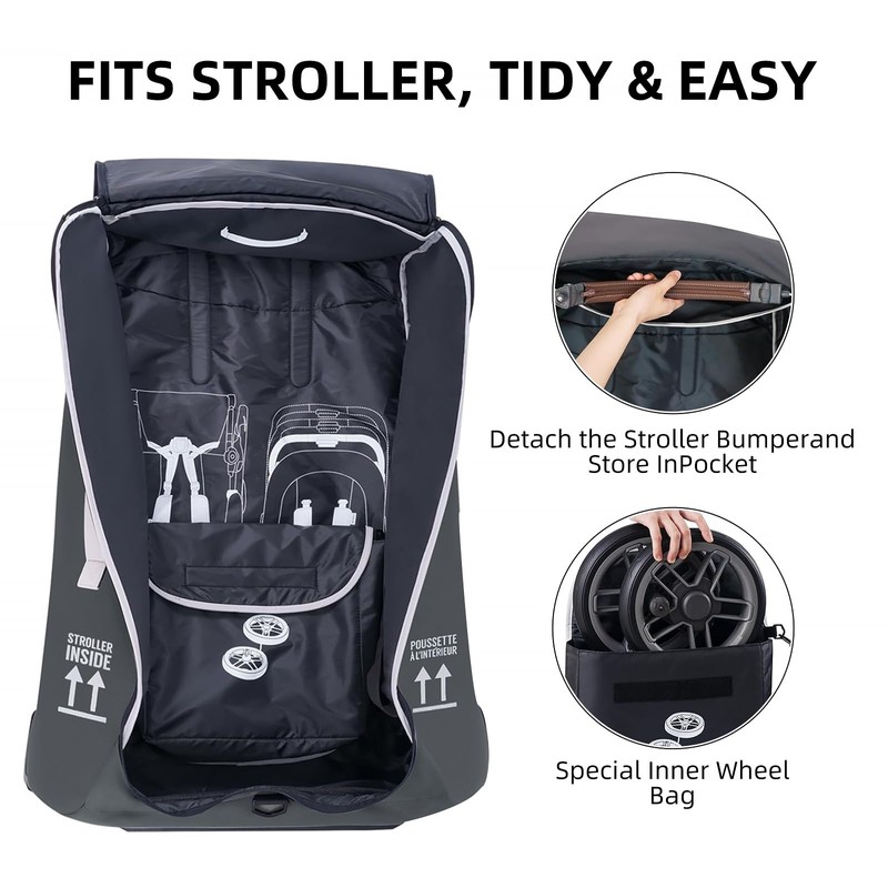 Stroller Bag for Airplane,Travel Bag - Compatible with UPPAbaby Vista/V1