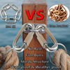 Lsqurel Quick Link 304 Stainless Steel Locking Carabiner Heavy Duty
