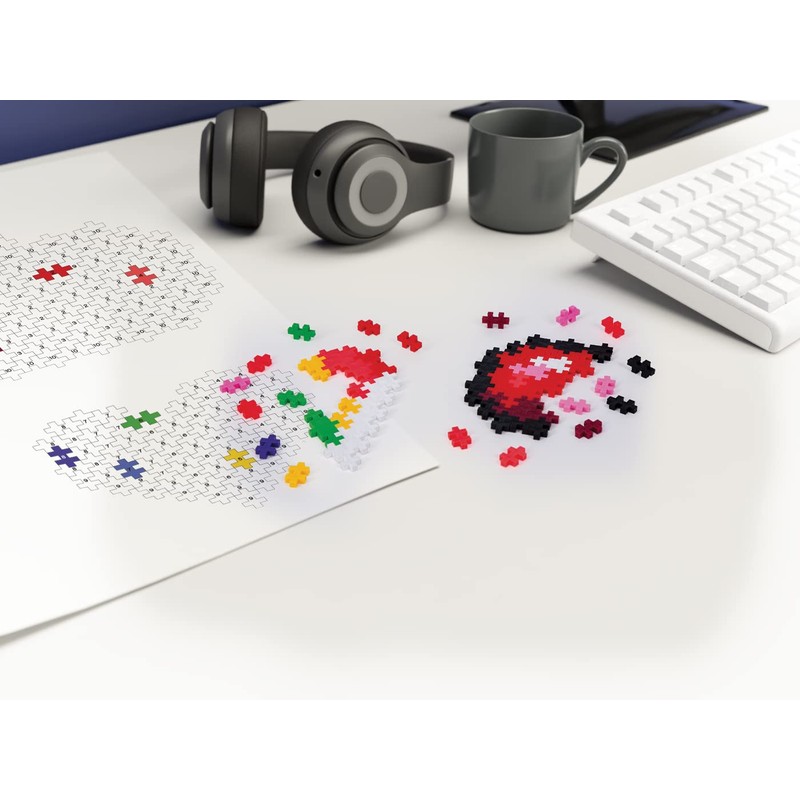 Plus-Plus 3911 Hearts Heart 9603911 Ingenious Construction Toy, Puzzle, Creative
