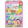 Educa - Fantasy World. 2 jigsaw puzzles with 48 pieces,