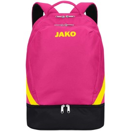 JAKO Iconic 1814 Backpack Pink / Black / Neon Yellow One Size