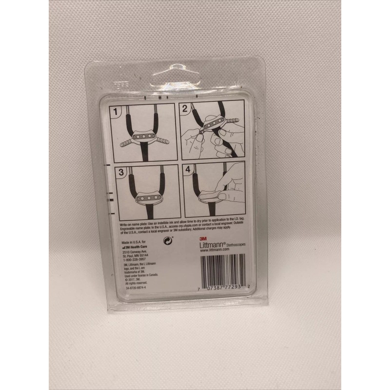 Littmann Stethoscope Identification ID Tag #40008 Grey *NEW* Sealed