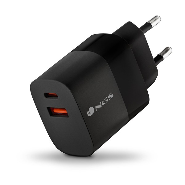 NGS Bud 45W Ultra Fast Wall Charger with 2 USB-C