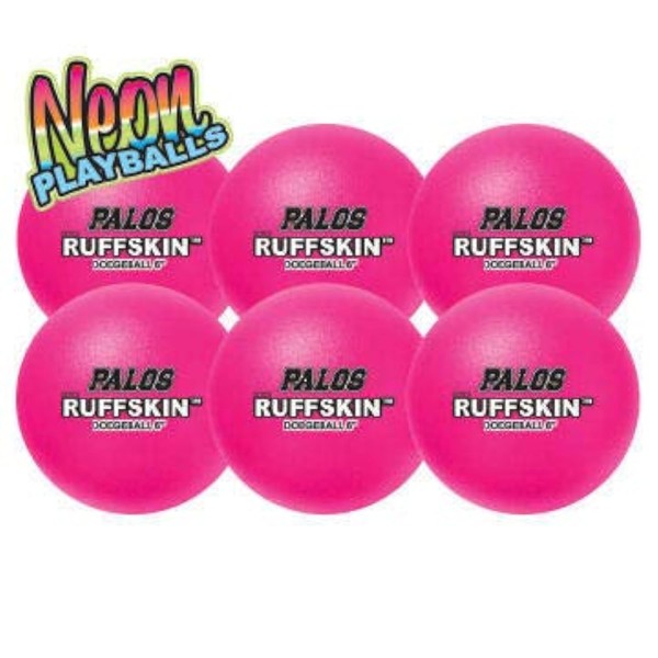 Palos RuffSKIN Neon Pink 6'' Foam Dodgeball
