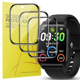 Blueshaweu Compatible for Woneligo Smartwatch Screen Protector, [3 Pack] 3D Full Coverage PET Film Compatible with Woneligo 1.8 inch Smartwatch W13/IDW13 1.8" Smartwatch (3 pack)